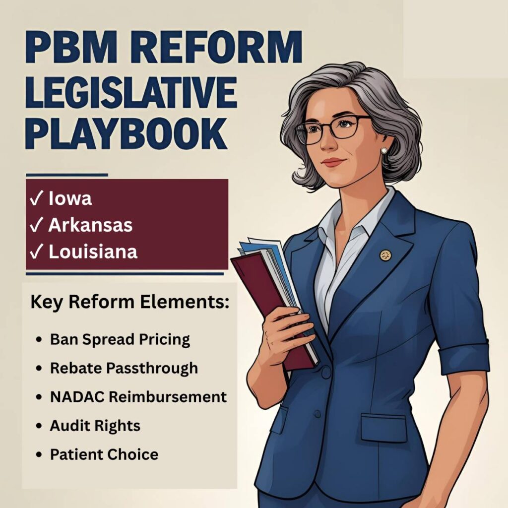 The PBM Reform Playbook State Legislatures Are Doing What Congress Hasn’t Executive Brief State legislatures are cracking down on PBM profit games—banning spread pricing, requiring rebate passthrough, and protecting patient access. The laws vary, but the best ones share a common DNA. Together, they form a de facto playbook for fiduciary-aligned pharmacy benefits. The big takeaway?You don’t need to wait for a new law to act like one applies.You can—and should—start adopting the best parts now....