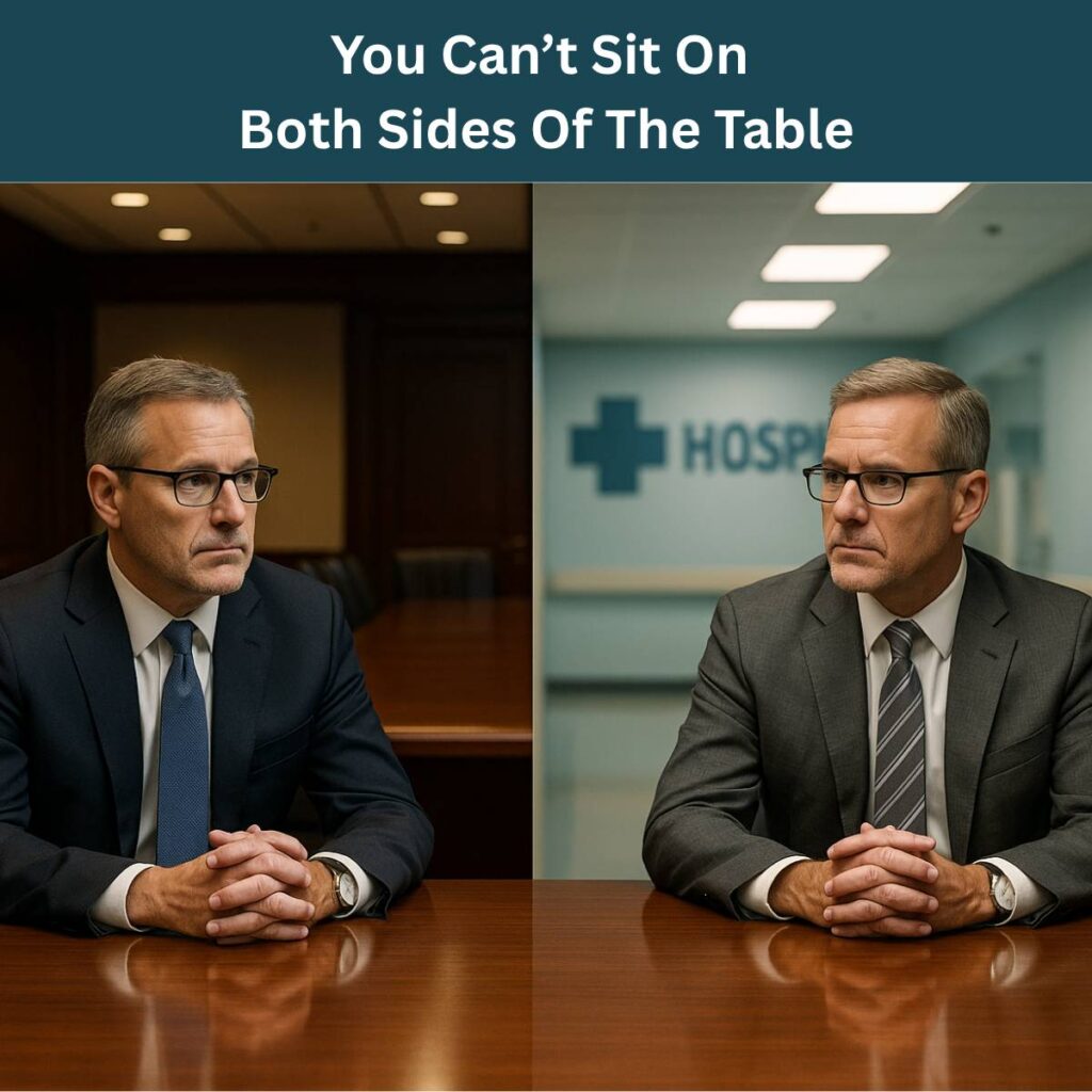 When Fiduciary Duty Clashes With Civic Duty Should CEOs Join The Board Of A Hospital? Executive Brief You can’t serve two masters—especially when one sends your employees to collections. A CEO is invited to join the board of the local hospital—the same hospital that overcharges the plan, sues employees over bills, and refuses to share pricing data. That’s not a big honor. It’s a fiduciary problem. Fiduciary duty under ERISA requires loyalty to plan participants and their beneficiaries. Not to...