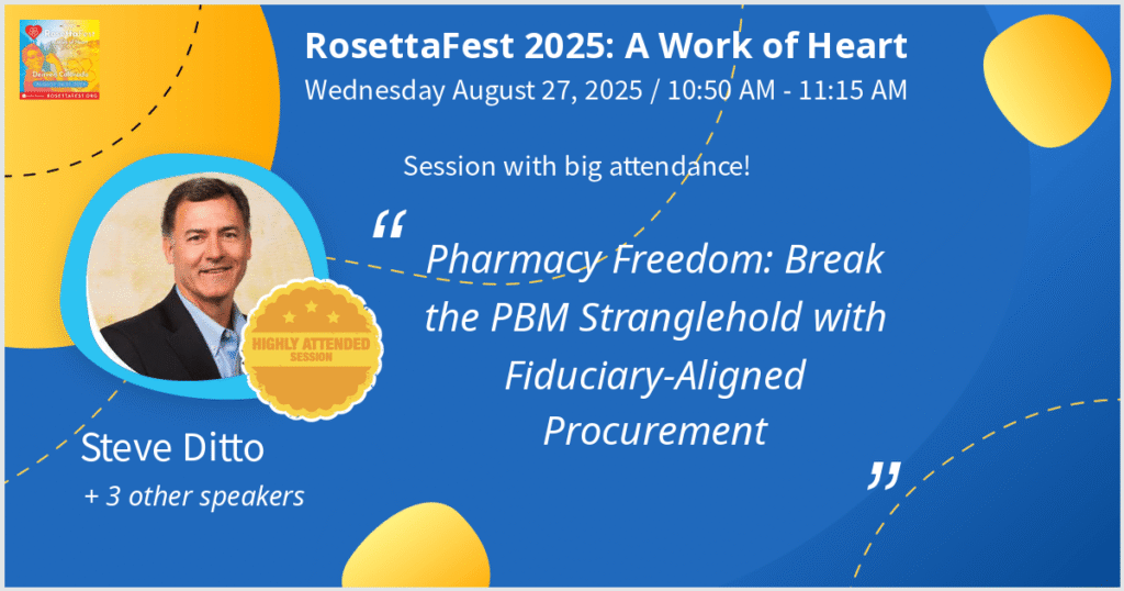 From Frustration to Fix: The PBM Field Guide We’re putting PBM procurement back in the hands of fiduciaries at RosettaFest Executive Brief Two Big Moments. One Big Mission. Health plan fiduciaries are frustrated—and for good reason.Opaque pharmacy benefit deals.Conflicted brokers and consultants.No clear roadmap. This week at RosettaFest, that all changes. We’re proud to unveil the PBM Field Guide and the Nautilus Configurator—a pair of powerful tools that bring clarity, speed, and...